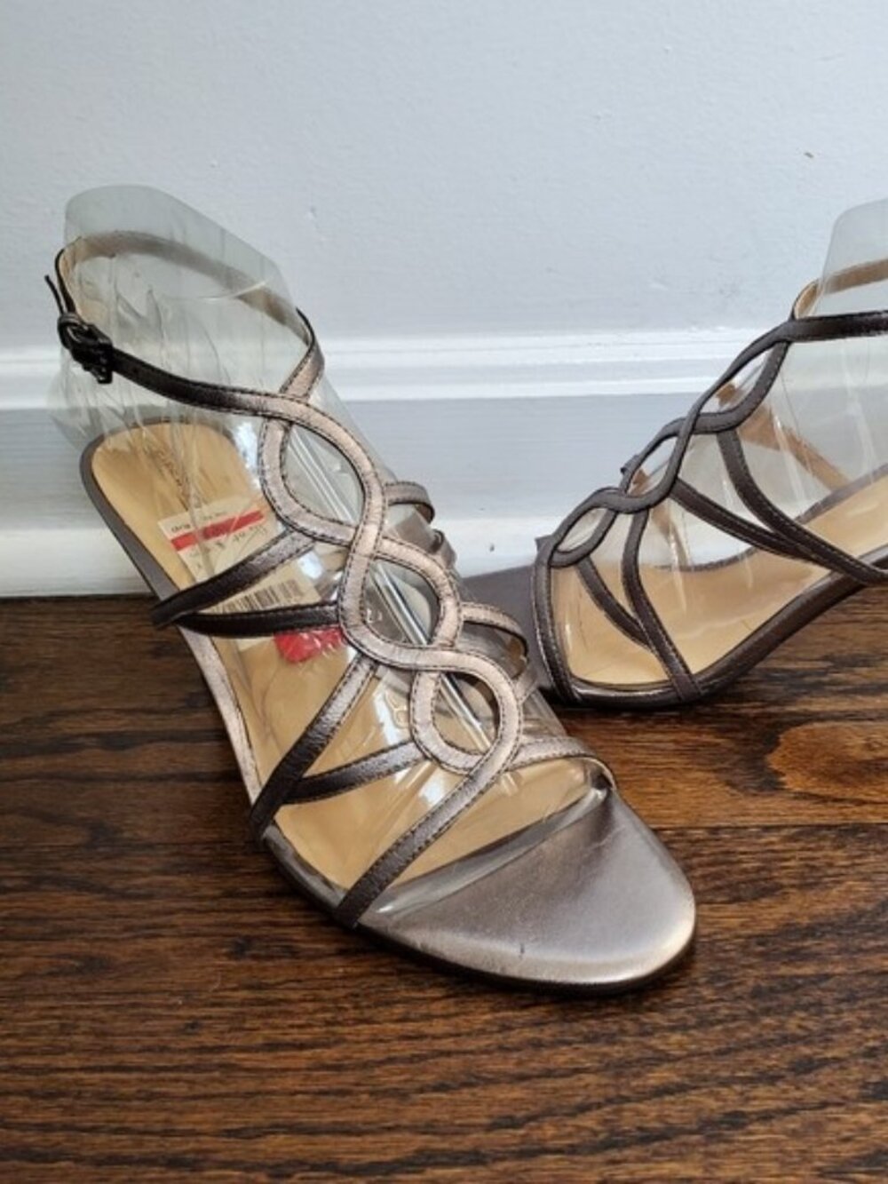 CIRCA Joan & David Strappy Metallic Heels - 10